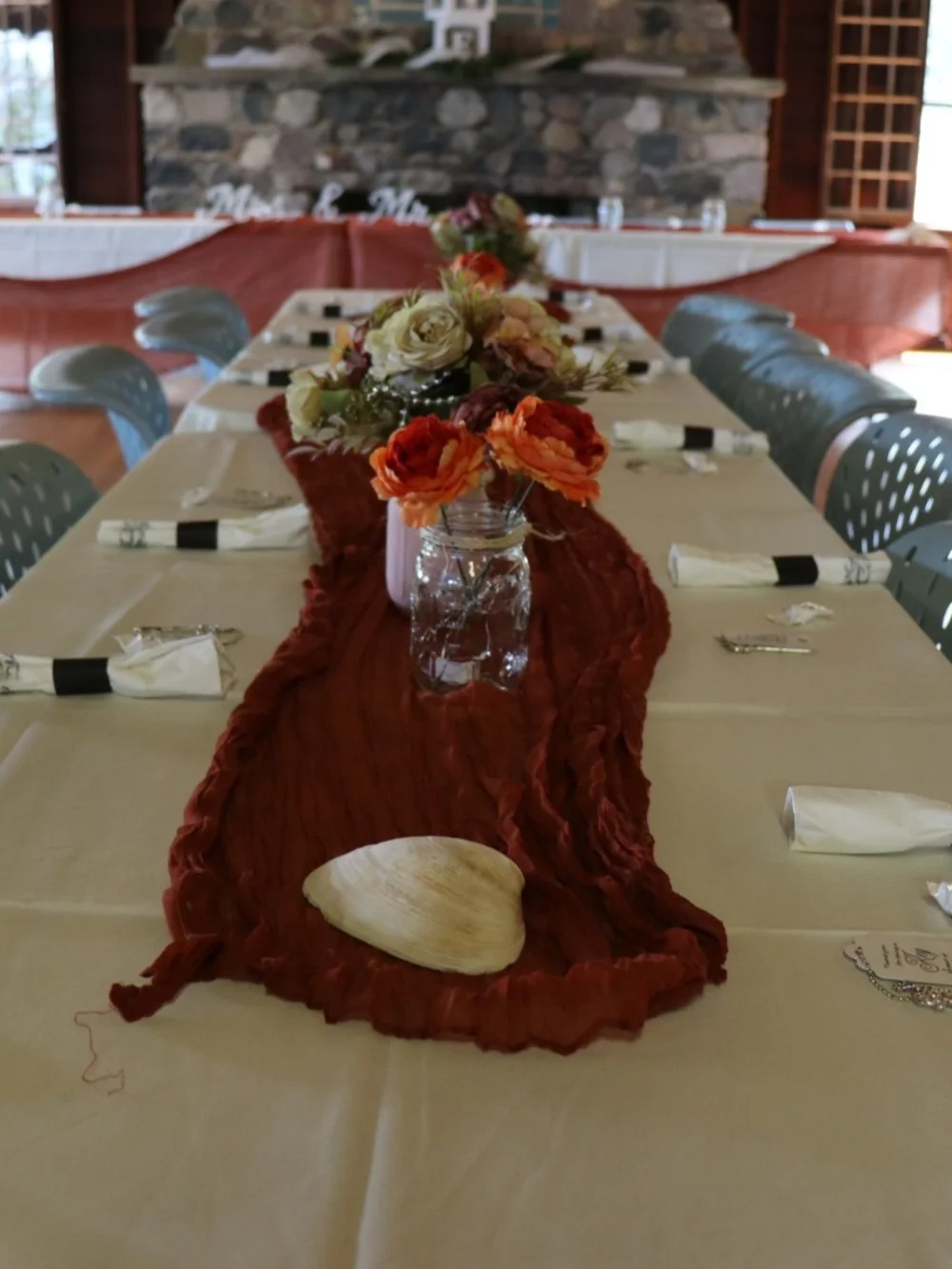 Burnt Orange Table Runners